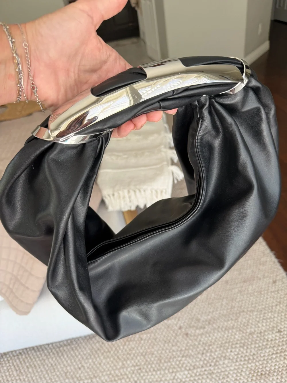 Diesel Black Soft Hobo M Shoulder Bag